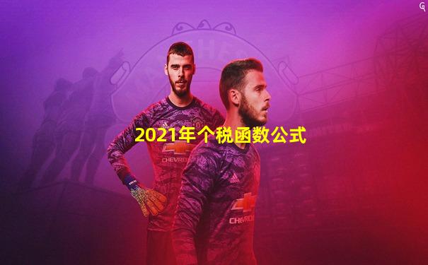 2021年个税函数公式
