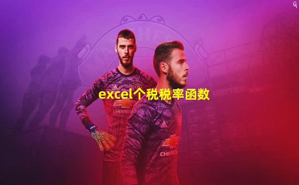 excel个税税率函数