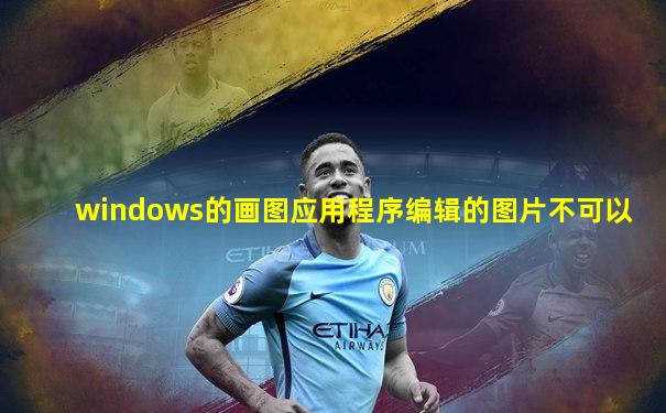 windows的画图应用程序编辑的图片不可以