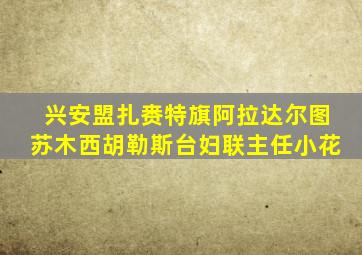 兴安盟扎赉特旗阿拉达尔图苏木西胡勒斯台妇联主任小花