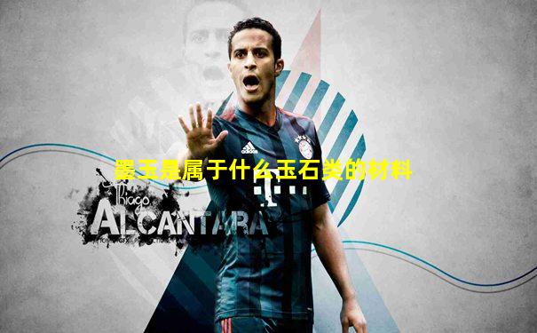 墨玉是属于什么玉石类的材料