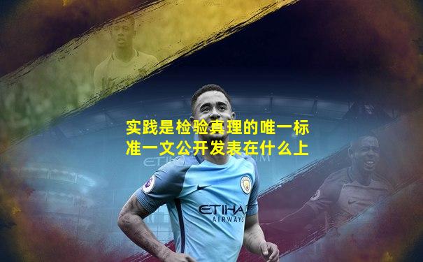 实践是检验真理的唯一标准一文公开发表在什么上