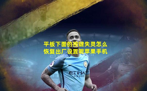 平板下面的按键失灵怎么恢复出厂设置呢苹果手机