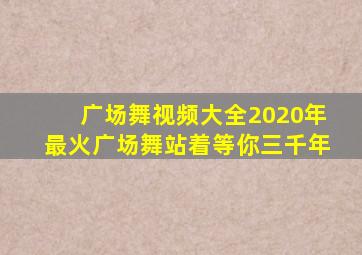 广场舞视频大全2020年最火广场舞站着等你三千年
